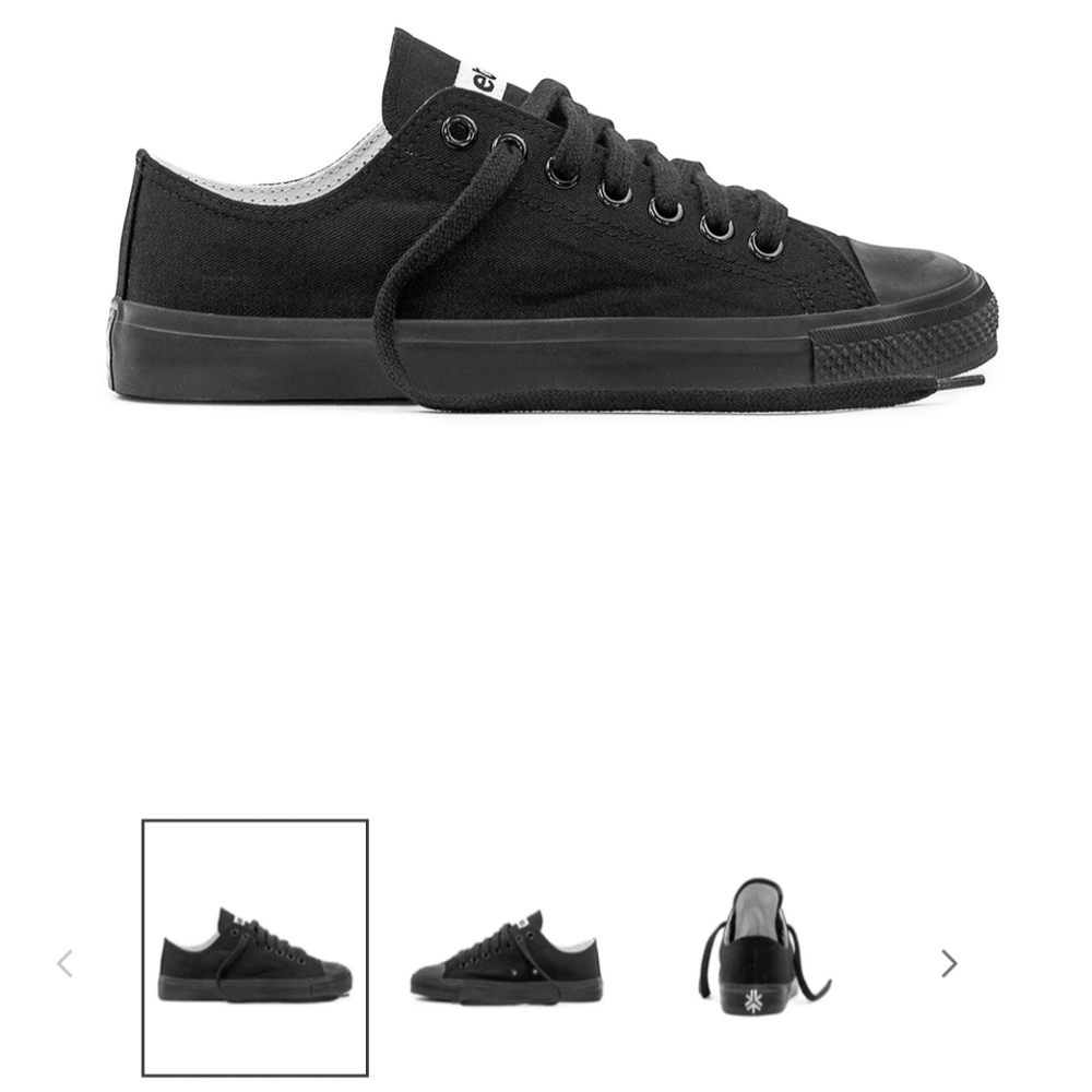 Etiko Low top sneakers black size 7